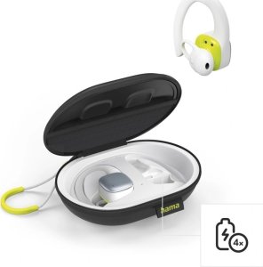 Słuchawki Hama Hama Spirit Athletics Zestaw słuchawkowy True Wireless Stereo (TWS) Nauszny Sport Bluetooth Biały, Żółty 4