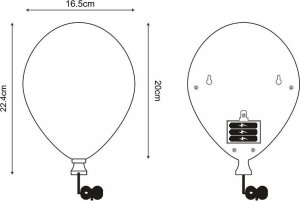 Kinkiet Zumaline Zuma Line Balloon 84454-WH kinkiet lampa ścienna 1x2W LED 6000K 44 lm biały 2
