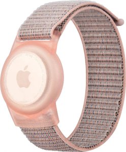 Mobile Origin Nylonowe etui ochronne z różowym paskiem do Apple Airtag 2