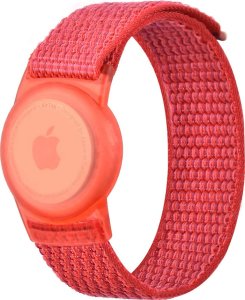 Mobile Origin Nylonowe etui ochronne z czerwonym paskiem do Apple Airtag 2