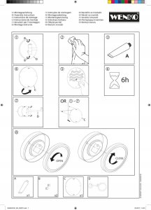 Lusterko kosmetyczne Wenko Lusterko kosmetyczne z LED na ścianę LUMI, montaż bez wiercenia 4