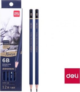 Deli Ołówki do szkicowania 6B Nuevo 12szt DELI 5