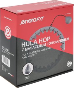 Enero HULA HOP Z MASAŻEREM I CIĘŻAREM PILKA FIT 8