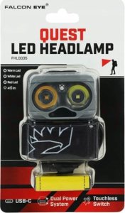 Latarka czołowa MacTronic Mactronic Falcon Eye 415lm įkraunamas galvos žibintuvėlis Quest FHL0035 2