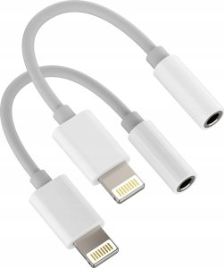 Adapter USB Apple Lightning - Jack 3.5mm Biały (CHS-1001) 2