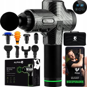 Masażer Alpha PISTOLET DO MASAŻU MASAŻER DO PLECÓW CIAŁA MASSAGE GUN PRO ALPHA 6