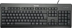 Klawiatura Wortmann AG TERRA Keyboard 1500 Corded [DE] USB black Copilot QWERTZ, 105 Tasten, kabelgebunden, 1,80m 1