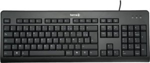 Klawiatura Wortmann AG TERRA Keyboard 1500 Corded [FR] USB black/noir Copilot AZERTY, 105 Tasten, kabelgebunden, 1,80m 1