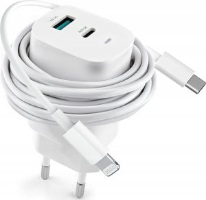 Ładowarka Vidvie ZESTAW | SZYBKA ŁADOWARKA SIECIOWA DO iPhone USB TYPE-C   KABEL | 3000mA 1