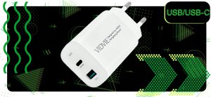 Ładowarka Vidvie ZESTAW | SZYBKA ŁADOWARKA SIECIOWA DO iPhone USB TYPE-C   KABEL | 3000mA 6