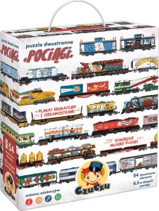 Czuczu CzuCzu Puzzle dwustronne Pociągi 54 elementy 4