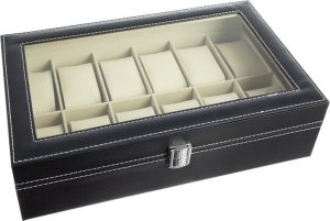 Iso Trade Organizer na zegarki 12 przegródek Etui Kuferek na bizuterię, bransoletki 5