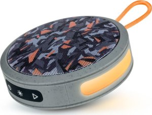 Głośnik BigBen Big Ben Głośnik Bluetooth Party Nano Podświetlenie 15W Camo Szary Orange 1