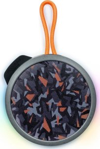 Głośnik BigBen Big Ben Głośnik Bluetooth Party Nano Podświetlenie 15W Camo Szary Orange 3