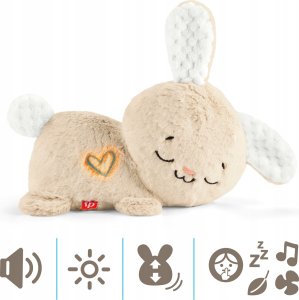 Fisher Price Przytulanka Sensimals Śpiący Króliczek Usypiacz-Uspokajacz (HXG97) 3