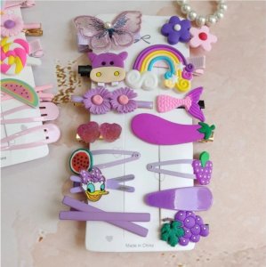 eCarla Zestaw pakiet 14w1 spinek wsuwek do włosów VIOLET SP282 3