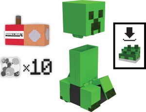 Figurka Mattel Mattel Minecraft Exploding Remote Control Creeper, Toy Figure 9