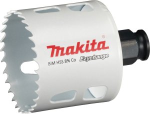 Makita MAKITA OTWORNICA BIM HSS-Co 8%  56mm EZYCHANGE METAL, STAL, ALU, DREWNO, PVC 1