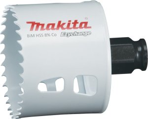 Makita MAKITA OTWORNICA BIM HSS-Co 8%  60mm EZYCHANGE METAL, STAL, ALU, DREWNO, PVC 1