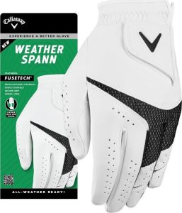 CALLAWAY morele Rękawice golfowe Callaway Weather Spann (męskie, sztuczna skóra, biała, rozm. S) 1