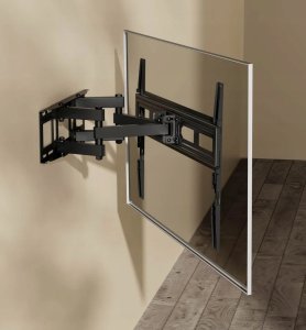 Kivi Free-tilt design: simplifies adjustment for better visibility and reduced glareSwivel mechanism provides maximum viewing flexibilitySpirit level ensures perfect positioningConvenient cable holder. 37-80". Max 40kg. 10