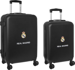 XXX_real madrid c.f. (Real Madrid) Komplet walizek Real Madrid C.F. + mediano 24 WÓZEK Granatowy 40 x 63 x 26 cm (2 Części) 1