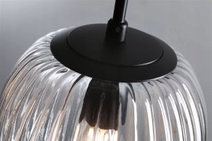 Lampa wisząca Paulmann Oprawa wisząca łazienkowa RUYA E14 max.20W IP44 230V czarny matowy / szkło 2