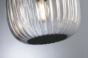 Lampa wisząca Paulmann Oprawa wisząca łazienkowa RUYA E14 max.20W IP44 230V czarny matowy / szkło 4
