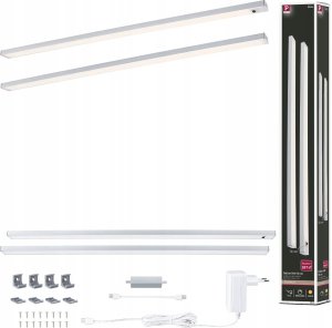 Paulmann Zestaw opraw podszafkowych SET LINE DIM PIR 2x6W 2x500lm 550mm 3000K 230V chrom matowy / aluminium 1