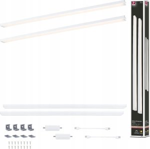 Paulmann Zestaw opraw podszafkowych LED LINE DIM PIR 2x6W 2x500lm 550mm 30000K 230V biały matowy / aluminium 1