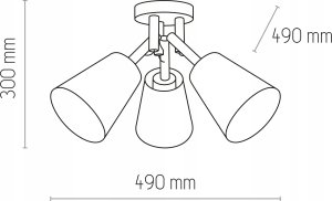 Lampa sufitowa TK Lighting CEILING LUM. VAIO NATURE* 3 574 2