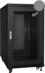 Szafa Qoltec S6115DPII/B - szafa Rack 19'' - 600x1000x15U 1