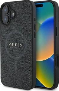 Guess Guess GUHMP16MG4GFRK iPhone 16 Plus 6.7" czarny/black hardcase 4G Ring Classic Logo MagSafe 1