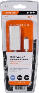 Adapter USB Vivanco Vivanco adapter USB-C - LAN RJ45 (45383) 2