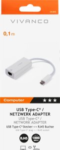 Adapter USB Vivanco Vivanco adapter USB-C - LAN RJ45 (45383) 4