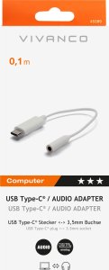 Adapter USB Vivanco Vivanco adapter USB-C - 3,5mm 10cm (45389) 1