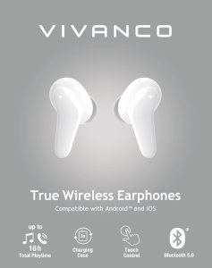 Słuchawki Vivanco wireless headset Fresh Pair BT, white (60604) 5