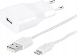 Ładowarka Vivanco Vivanco charger Lightning 2.4A 1.2m, white (60018) 1