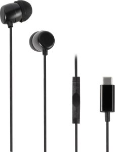 Słuchawki Vivanco Vivanco headset Stereo Earbuds USB-C, black (61752) 1