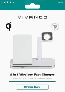 Ładowarka Vivanco Vivanco wireless charger 2in1 Wireless Fast 10W (62493) 1