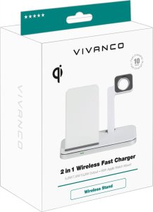 Ładowarka Vivanco Vivanco wireless charger 2in1 Wireless Fast 10W (62493) 2