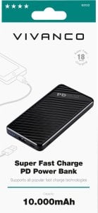 Powerbank Vivanco Vivanco power bank 10000mAh Super Fast PD 18W (63122) 2