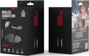 Ładowarka MaxLife  Maxlife wireless charger 3in1 15W, black (MXWC-03) 2