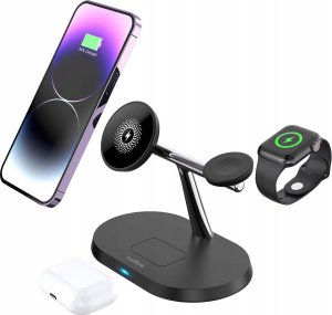 Ładowarka MaxLife  Maxlife wireless charger 3in1 15W, black (MXWC-03) 5