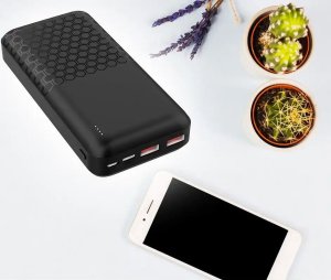 Platinet Platinet power bank 20000mAh PD QC, black (45932) 2