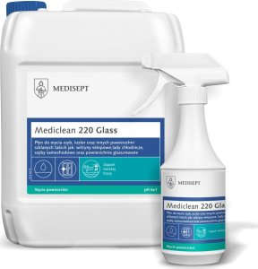 Medisept MEDICLEAN 220 Glass Preparat do mycia szyb, luster i innych powierzchni ze szkła 5 l 1