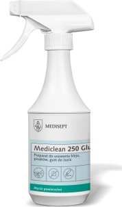 Medisept MEDICLEAN 250 Glue Preparat do usuwania śladów po naklejkach, taśmach klejących, gumach, pisakach 500 ml 1