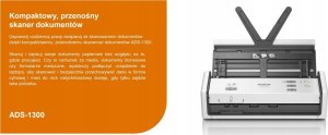 Skaner Brother BROTHER ADS1300 SCANNER 30ppm/60ipm PNW/CEE 6