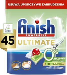 Finish FINISH Kapsułki Do Zmywarki Ultimate 0% EKOLOGICZNE EKO ECO 45 sztuk 1