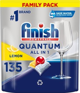 Finish Finish Kapsułki do Zmywarki Quantum All-in-1 135 sztuk LEMON CYTRYNA 1